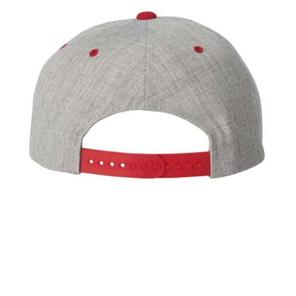 Heather Grey/ Red - 6089M - BACK